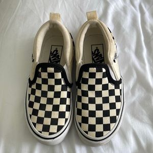 Vans checkered slip one toddler size 11
